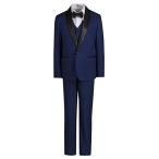 Boys Slim Fit Shawl Dinner Jacket Tuxedo Suit in Toddlers to Boys Sizi