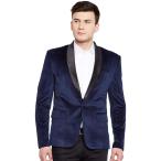 WINTAGE Men's Premium Velvet Notch Lapel Tuxedo Coat Blazer Jacket: Bl