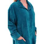 Alexander Del Rossa Womens Fleece Robe, Soft Zip-Front Bathrobe, Large