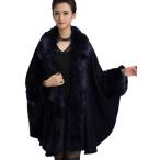 PENER Women Luxury Bridal Faux Fur Shawl Wraps Cloak Coat Sweater Cape