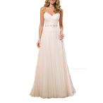 Anlin Sweetheart Lace Bodice Tulle Wedding Dress Beach Bridal Gown Ivo
