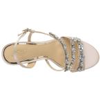 Badgley Mischka Jewel Women's GANET Heeled Sandal, Champagne, 7 Medium