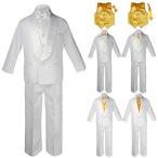 Baby Kids Child Kid Toddler Boy Teen Formal Wedding Party White Suit T