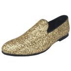 Justar Men's Metallic Glitter Sequins Loafers Dress Shoes Tuxedo Slip