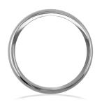 Mens or Ladies Classic Plain Domed Wedding Band, 3mm Wide in Sterling