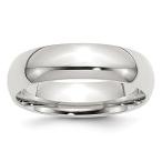 925 Sterling Silver 6mm Comfort Fit Size 13.5 Wedding Ring Band Classi