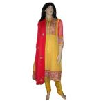 Mesmerizing Yellow Anarkali Suit (Large)