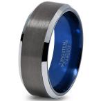 Chroma Color Collection Tungsten Wedding Band Ring 8mm for Men Women B