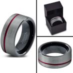 Chroma Color Collection Tungsten Wedding Band Ring 10mm for Men Women