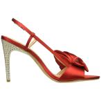 Jewel Badgley Mischka Women's Johanna Heeled Sandal, Red, 8.5 M US