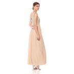 Adrianna Papell Women's Beaded Long Dress with A Full Tulle Skirt, Cha
