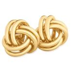 14KT Yellow Gold Love Knot Fashion Earrings for Women, 10mm ? Comforta