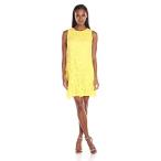Ronni Nicole Women's Sleevless Woven-Lace Shift Dress with Exposed Zip