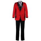 Tuxgear Boys Red Slim 4 Piece Dinner Suit with Black Accents (6)