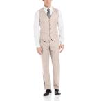 Perry Ellis Men's Texture PVL Suit Vest, Natural Linen, XX-Large