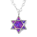 925 Sterling Silver Star of David Necklace Jewish Pendant Handmade Pur