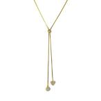 Liza Schwartz Jewelry Playful Lariat Necklace (Gold)