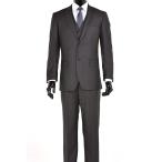 Elegant Mens Charcoal Gray Two Button Three Piece Suit (44 REGULAR)