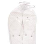 MODO White Heart Glitter Strap Flip Flop 20 Pack Bundle All in Organza