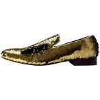 Amali Smoking Slipper Reversible Metallic Sequins Loafer Dress Shoe