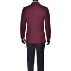 Men's Classic Formal Tuxedo Suit - Ultra Soft Fabric… (54 Regular, Bur