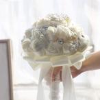 famibay Handmade Wedding Bridal Bouquet Wedding Holding Silk Rose Bouq