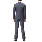 Men's 3-Piece Suit 2 Buttons Slim Fit Solid Color Jacket Smart Wedding