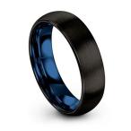 Chroma Color Collection Tungsten Wedding Band Ring 6mm for Men Women B