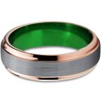 Chroma Color Collection Tungsten Wedding Band Ring 6mm for Men Women G