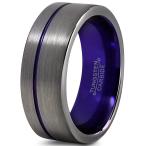 Chroma Color Collection Tungsten Wedding Band Ring 8mm for Men Women P