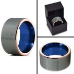 Chroma Color Collection Tungsten Wedding Band Ring 12mm for Men Women