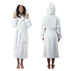 Comfy Robes Women's Deluxe 20 oz. Turkish Cotton Hooded Bathrobe, L/XL