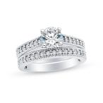 Size - 4 - Solid 14k White Gold Highest Quality CZ Cubic Zirconia Roun