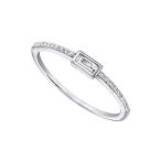AFFY Mothers Day Jewelry Gifts 1/10Ct Real Baguette Cut and Round Cut