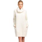 Citizen Cashmere Cowl Neck Sweater Dress (White, 2XL) 35 244WC-01-05