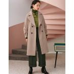 Elf Sack Womens Long Wool Coat Double-Breasted Outerwear Winter Warm T