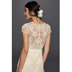 Melissa Sweet Cap Sleeve Illusion Wedding Dress Style MS251136, Ivory,