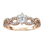 TwoBirch Infinity Halo Bridal Set, Includes Matching Wedding Ring with