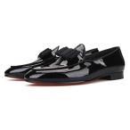 Merlutti Black Patent Leather Bowtie Dress Shoes Wedding Tuxedo Shoes