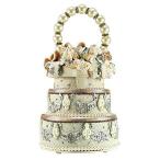 MARY FRANCES I Do Beaded Jeweled Pearl Elements Wedding Cake Bridal 3D