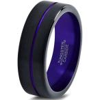 Chroma Color Collection Tungsten Wedding Band Ring 4mm for Men Women B