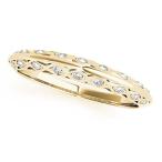 0.10 Ct. Ctw Diamond Wedding Band In 14K Solid Yellow Gold