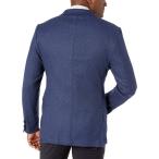 Original Penguin Men's Slim Fit Unlined Blazer, Blue Herringbone, 44 R