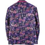 Mens Luxury Fuchsia Purple Paisley Floral Dress Blazer Suit Jacket Mod