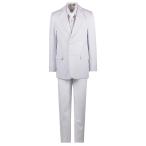 Boys Communion Slim Fit Suit with Religious Cross Neck Tie White and G