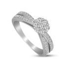 Mothers Day Gifts Luxury Natural Diamond Ring 0.45ct Diamond Ring For