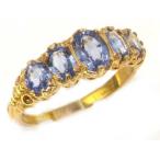 LetsBuyGold 18k Yellow Gold Natural Sapphire Womens Anniversary Ring -