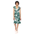 Adrianna Papell Women's Babylon Floral Button Dress, Green Multi, 2