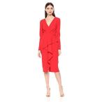 RACHEL Rachel Roy Women's Joanna Ruffle Front Dress, Paradise XL