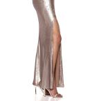 Dress the Population Women's Ingrid Sleeveless Sequin Long Gown with S